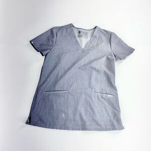 Figs grey Catarina scrub top XS